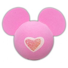Disney Minnie Mouse Pink Glitter Heart w White Outline Antenna Topper / Desktop Bobble Buddy